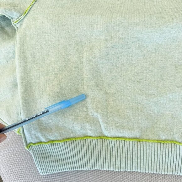 NWT Free People Oversized Cardigan Sweater Lime Green We The Free XS - Picture 8 of 14